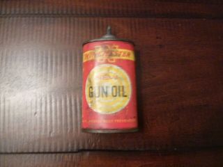 Vintage 4 Oz Lead Top Winchester Gun Oil Can Handy Oiler Oil Can