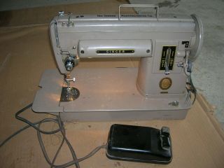 Vintage Singer Sewing Machine 301a For Repair Or Parts