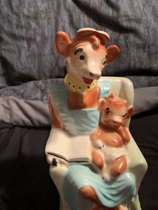 Vintage 1940s Elsie The Cow With Beauregard Borden Dairy Icecream Lamp Base Only