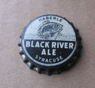 Black River Ale Cork Beer Cap Haberle Congress Brewing Co Syracuse Ny 1939 - 1942