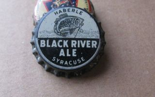 BLACK RIVER ALE CORK BEER CAP Haberle Congress Brewing Co SYRACUSE NY 1939 - 1942 2