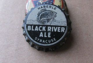 BLACK RIVER ALE CORK BEER CAP Haberle Congress Brewing Co SYRACUSE NY 1939 - 1942 3