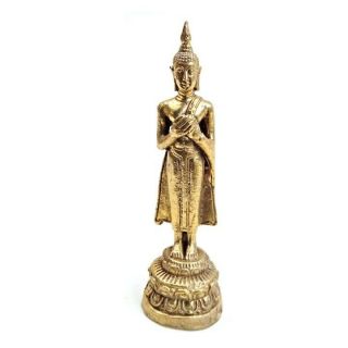 Brass Buddha Prayer Amulet Statue Friday Birth Day Pang Buddha Said