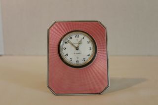 Rare & Antique Tiffany Sterling Enamel Clock