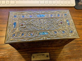 Antique Louis C.  Tiffany Furnaces Bronze Box With