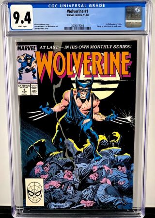 Wolverine 1 Cgc 9.  4 Nm 1st Issue In Series 1st Patch As Wolverine Key Issue