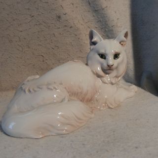 Rosenthal Selb Porcelain White Persian Cat Figure 169 Karner Sculpture Rare