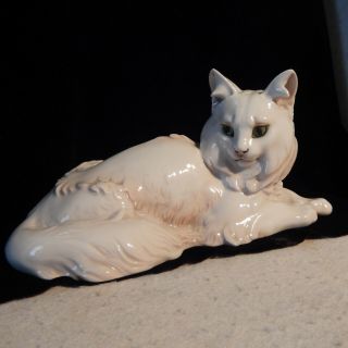 ROSENTHAL Selb Porcelain White Persian CAT Figure 169 KARNER Sculpture RARE 2