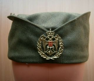 Serbia Army Volunteer Hat Cap Chetnik Cockade War 1991 Krajina