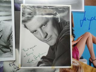 Kirk Douglas Autographed Hand Signed Vintage Photo By Bert Six Auto " To Kenny "