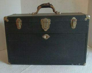 Vintage Gerstner Leatherette Machinist 7 Drawer Tool Chest Box