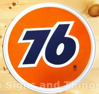 Union 76 Round Tin Sign Vintage Motor Gas And Oil Ad Garage Metal Wall Decor 793