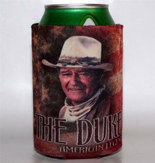 John Wayne The Duke American Legend Cowboy Can Koozie Coolie Holder Cooler