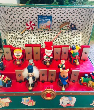 Santas Musical Toy Chest Mr Christmas 35 Songs Animated 1994 Vintage