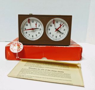Jerger Tournament Chess Clock King Time Made In Germany Vintage