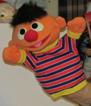 Ernie Hand Puppet Sesame Street Muppets Bert And