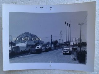 C.  1964 Photo.  Street Scene,  Cars,  Trailer,  Businesses Morro Bay California