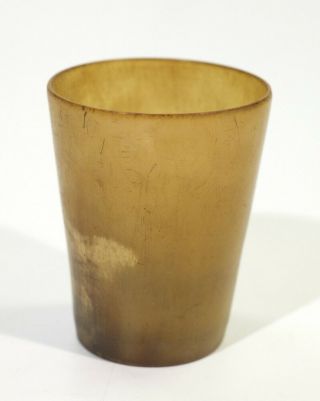 Antique Scottish Cow Horn Cup.