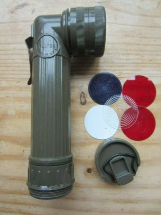 Fulton Mx - 991\u,  Usa Military Surplus Od Flashlight In,  Box W/lenses