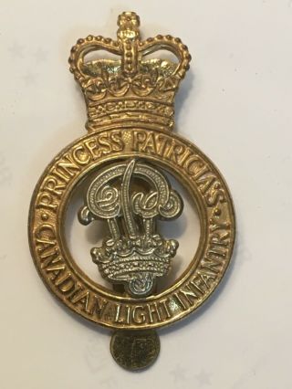 Ppcli Cap Badge Princess Patricia’s Canadian Light Infantry,  For Beret