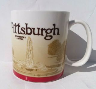 Starbucks Pittsburgh Mug 2011 Global Icon City Ceramic Coffee Cup 16oz Pa