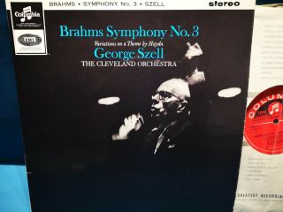 $columbia Sax 2572 S/c 1st George Szell Brahms Symphony No.  3 Etc Cleveland