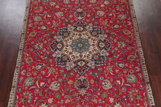 Vintage Traditional Floral Kashmar RED Area Rug Hand - made Living Room Wool 7x11 3