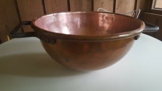 Vintage/antique Large Copper Candy Kettle Bowl