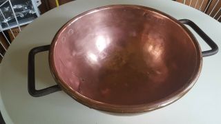 Vintage/Antique Large Copper Candy Kettle Bowl 2