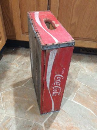 Vintage Coca Cola Coke Wood Case Carrying Crate Soda Pop Bottle Wooden 12 " X18 "