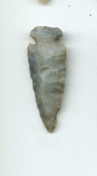 Indian Artifacts - Flint Ridge Dove Tail Point - Arrowhead