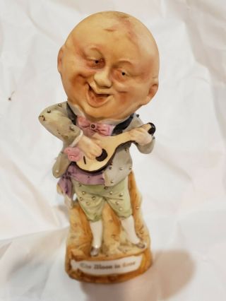 Antique Schafer & Vater German Bisque Man In The Moon Figurine Moon In Love Rare