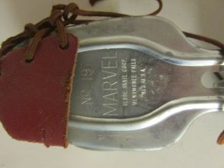 VINTAGE MARVEL NO 197 METAL KIDS ROLLER SKATES 1950 ' S 2