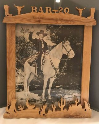 Vintage Great Hopalong Cassidy Custom Framed Advertising Sunny Spread Rare Ooak