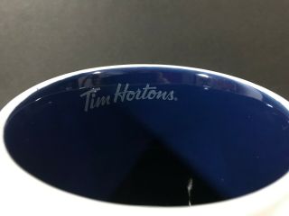 Tim Hortons Brewing Smiles Since 1964 Mug White Blue Interior Coffee 2017 2