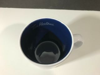 Tim Hortons Brewing Smiles Since 1964 Mug White Blue Interior Coffee 2017 3