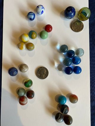 Vintage & Antique Toy Marbles - Found In Grandfathers Closet.