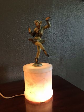Vintage Gerdago Dancing Harlequin Night Lamp.