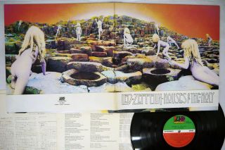 Led Zeppelin Houses Of The Holy Atlantic P - 10107a Japan Obi Vinyl Lp