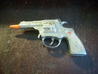 Vintage Hubley Trooper Cap Gun Metal Star Revolver Pistol Toy Western
