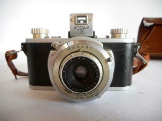 Vintage Kodak 35 35mm Film Camera W/ Anastigmat F/4.  5 51mm & Case