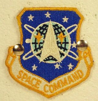 Usaf Us Air Force Space Command Full Colored Insignia Badge Patch V 1