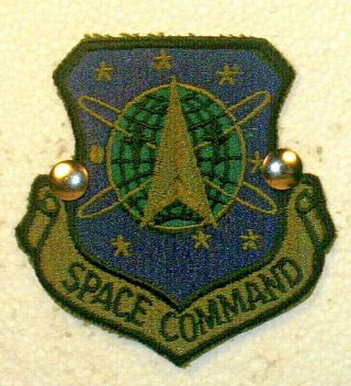 Usaf Us Air Force Space Command Insignia Badge Subdued Patch V 2