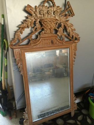 Gorgeous Labarge French Country Style Wood Decorative Mirror,  59 " H X 35 " W