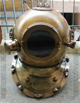 Mark V Us Navy Solid Steel Scuba Deep Mini Divers Helmet Handmade Vintage Gift