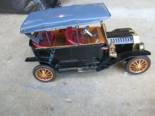 Vintage Ford Tin Toy Car Japan 10 " Touring Battery Operated