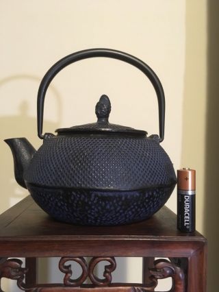 Antique/vintage Japanese Cast Iron Tetsubin Teapot Over 3 Lbs Marked