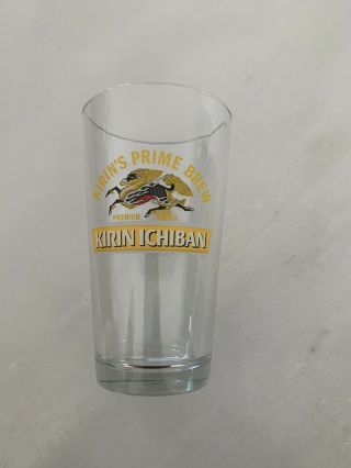Kirin Ichiban Asian Beer 16 Oz Pint Glass - Set Of 24 Glasses & Rare Deal