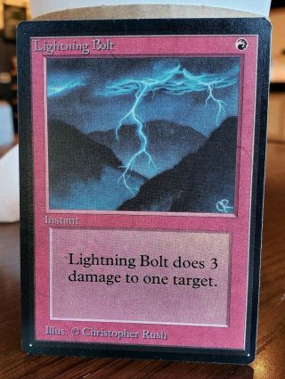 Vintage Magic | Nm/mint Mtg Beta Lightning Bolt,