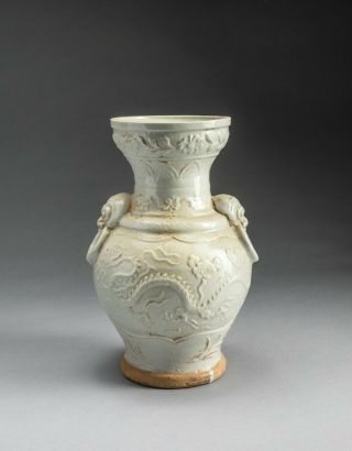 Chinese Ming Shipwreck Antique/vintage White Glazed Vase
